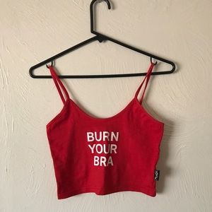 Dollskill Burn Your Bra Crop top